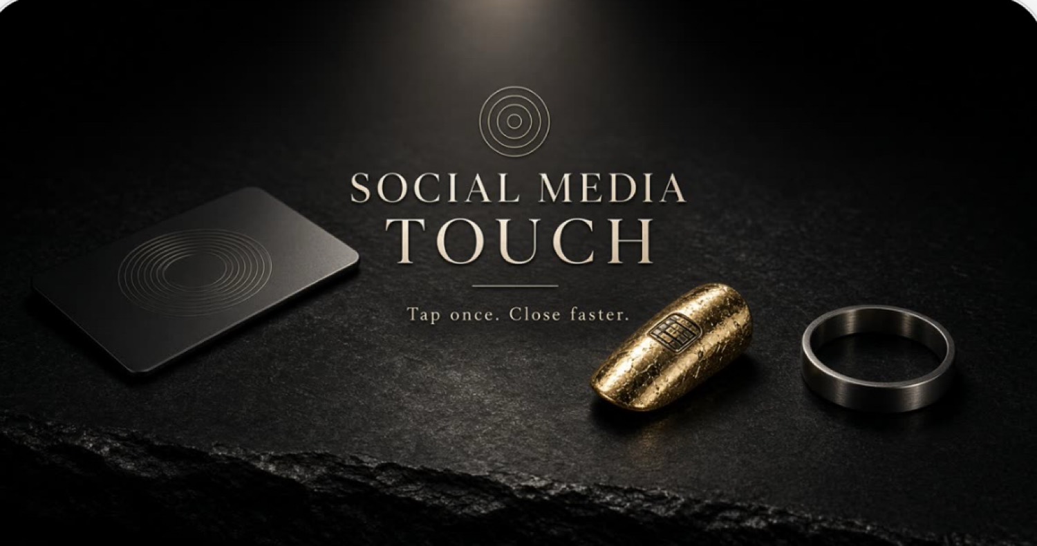 Social Media Touch — Field Card, Field Nail, and Field Ring